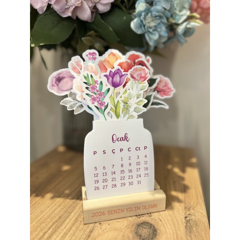 Çiçekli Takvim 2026 Yılı 